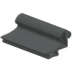 Dichtung AL-EPDM-B, Glasstärke 8, 10, und 12 mm, Kunststoff grau