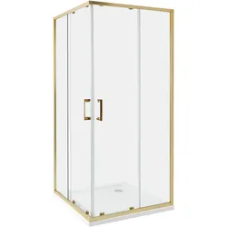 Duschkabine TELA 90 x 90 x 185 cm Gold