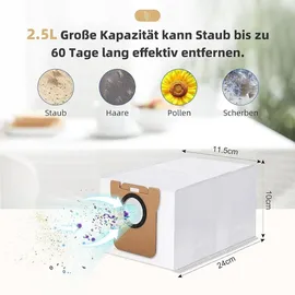 nixoot 24 Stück Zubehörset für Xiaomi X20+ / X10+ Saugroboter
