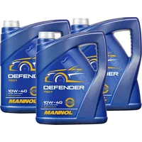 3x Mannol Defender 10W-40 Motoröl MN7507-5