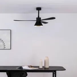 FARO Amelia Cone LED Deckenventilator schwarz