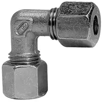 Riegler Winkel-Verschraubung, Rohr-Außen- Ø28 mm, Stahl verzinkt