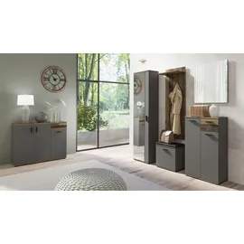 byLIVING Jakob 48,5 x 49 x 30 cm anthrazit / Eiche Old Wood