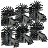 BadeStern 6er-Set Silikon-Bürstenköpfe mit Spülrandreiniger für WC-Bürste WG-90