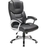 DEUBA Bürostuhl Schreibtischstuhl Ergonomisch Gepolsterte Armlehne Verstellbar Home Office Gamingstuhl Computerstuhl Chefsessel 120kg