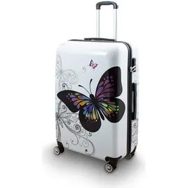 Berwin Design 4-Rollen Cabin L 67 cm / 78 l butterfly/weiß