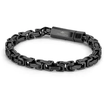 FYNCH-HATTON The King Chain Armband schwarz Edelstahl 18,5 cm
