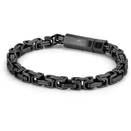 FYNCH-HATTON The King Chain Armband schwarz Edelstahl 18,5 cm