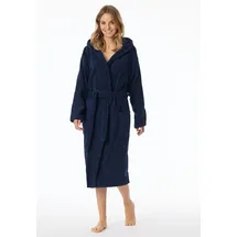 SCHIESSER Damen, Bademantel, 120 Cm, blau (815-navy), 42 EU - 42