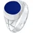 KUZZOI Ring saphir | Silber 56