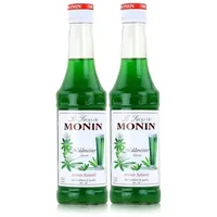 Monin Sirup Waldmeister 0,25L - Cocktails Milchshakes Kaffeesirup (2er Pack)