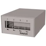 EasyLan preLink / fixLink Unterbaupanel 4 Port grau