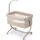 Cam il mondo del bambino Baby Beistellbett Cullami | Mehr Farben verfügbar | inkl. Wippfunktion | 8-fach höhenverstellbar, - Beige
