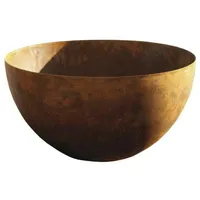 Saremo-Metalldesign Rostige Schale Rund (Halbkugelschale) - Große Dekoschale: Ø
