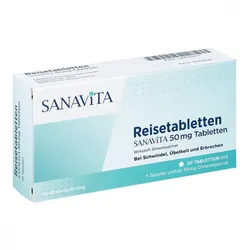 Reisetabletten Sanavita 50 mg Tabletten