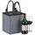 Relaxdays 9 x Flaschentasche Filz anthrazit Schwarz,Grau