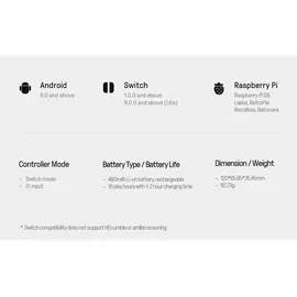 8bitdo Lite 2 Controller Turquoise Switch