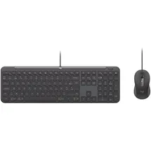 Logitech 920-013359 Tastatur USB AZERTY Belgisch Graphit
