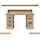 SIT Möbel Schreibtisch mit 1 Tür, 3 Schubladen | Mango-Holz natur | B 132 x T 65 x H 90 cm | 14507-01 | Serie DAIPUR