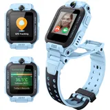 imoo Watch Phone Z7 Kinder Smartwatch, 4G Kinder Smartwatch, HD Video & Anruf, GPS-Uhr für Kinder mit Echtzeitstandort und 14-Tage-Verlauf, Schrittzähler, 4 Multisport Modi & IPX8 wasserdicht (Blau)