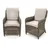 bellavista - Home & Garden® Ria Dining-Sessel 92 x 64 x 65 cm grau 2 St.