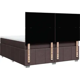vidaXL Boxspringbett 180 x 200 cm Dunkelbraun