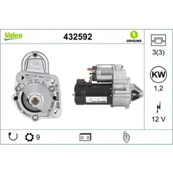 Starter VALEO 432592 für Maserati Biturbo Spyder