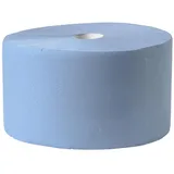 Putztuchtuchrollen blau 2-lagig 22 cm x 360 Mete| 2 Rollen Papierhandtücher