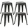 deluke Hocker FULDA Metall 40 x 46 x 40 cm Mehrfarbig