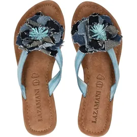 LAZAMANI Pantolette in blau 39