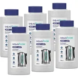 Aquafloow Universal Flüssig Entkalker Satz 6x250ml Entkalker Kaffeevollautomat | Bester Entkalker Kaffeemaschinen Entkalker Flüssig, Stark Reinigung Kalkentferner | Kompatibel mit Delonghi Saeco Jura