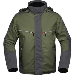 Regen-Parka "50171" Attitude - XL - grün/dunkelgrau