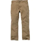 CARHARTT Washed Twill, Textilhose - Braun - W34/L34