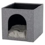 Trixie Kuschelhöhle Ella für Regal, 33 × 33 × 37 cm, schwarz