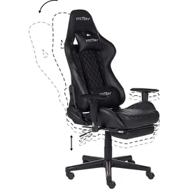 Beliani VICTORY Gaming-Stuhl Schwarz