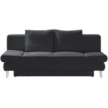 Sofa.de Schlafsofa Mikrofaser mit Bettkasten 2-Sitzer Grau