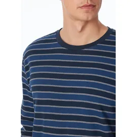SCHIESSER Schlafanzug Rundhalsausschnitt Blau 48