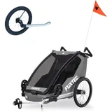FUXTEC Fahrradkinderanhänger grau