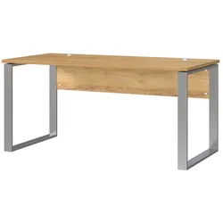 Schreibtisch Bürotisch mit Holzwerkstoff Oberfläche in Wildeichefarben
