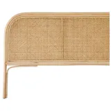 Tikamoon Kopfteil aus Rattan für Bett mit 160 cm Breite Schlafzimmer Doppelbett Kopf