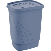 Rotho Wäschesammler Flowers 55 l horizon blue