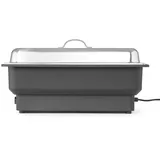 HENDI Chafing Dish Tellano, Speisenwärmer, Buffetwärmer, Wärmebehälter, 9L, 230V/900W, 573x347x(H)286mm