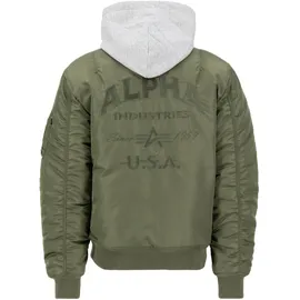 Alpha Industries Ma-1 Zh Back Emb Jacke Green M