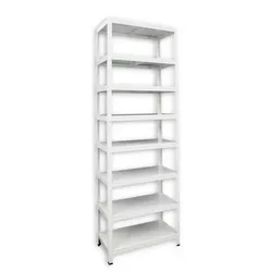 Kellerregale Biedrax 40 x 100 x 270 cm weiss, 8 Fachböden