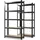 Karat Schwerlastregal Odin 2er Set Traglast bis 875 kg Schwarz 200 x 100 x 50 cm
