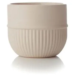 Root stabiler Becher mit gerilltem Boden 7,5 cm beige