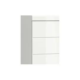 xonox.home Hochschrank 74 cm x 191 cm x 31 cm Front Weiß Hochglanz FSC®