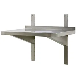 A&S Gastro Edelstahl Wandboard mit Aufkantung | Bautiefe 400 mm | AISI 304
