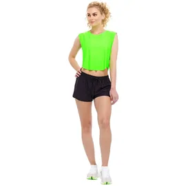 Winshape Damen Functional Light Cropped Top AET115 neon grün L