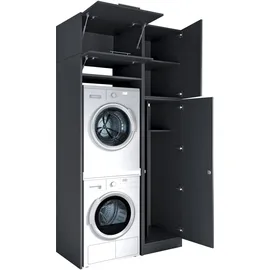 laundreezy Mehrzweckschrank-Set 118 x 238 x 68 cm Grau